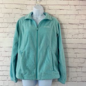 Columbia blue fleece sweater SZ Medium